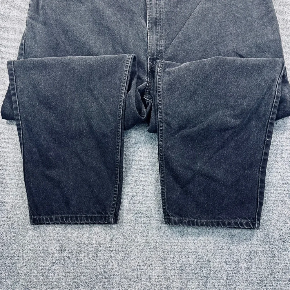 Levis 560 Comfort Fit Denim Jeans Mens 50x32 Faded Black Y2K Vintage Baggy Relax